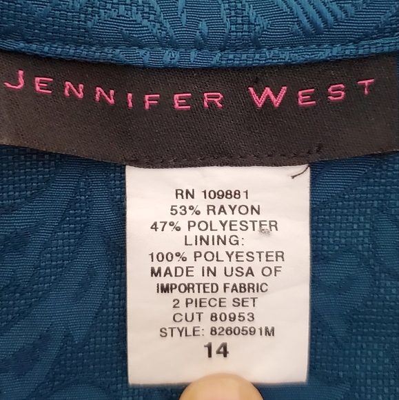 Jennifer West Button Down Tunic Top Size 14 - Picture 4 of 4